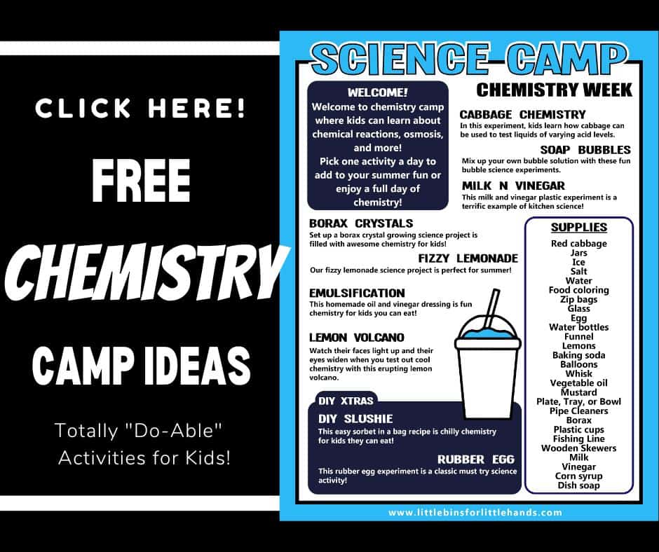 Chemistry Summer Camp | Little Bins for Little Hands