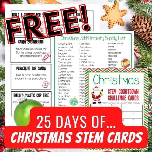 25 Printable Christmas STEM Activities