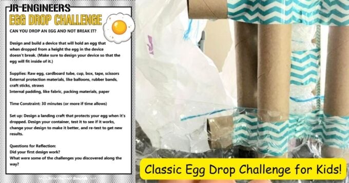 Egg Drop Challenge for Kids (Easy STEM Project)