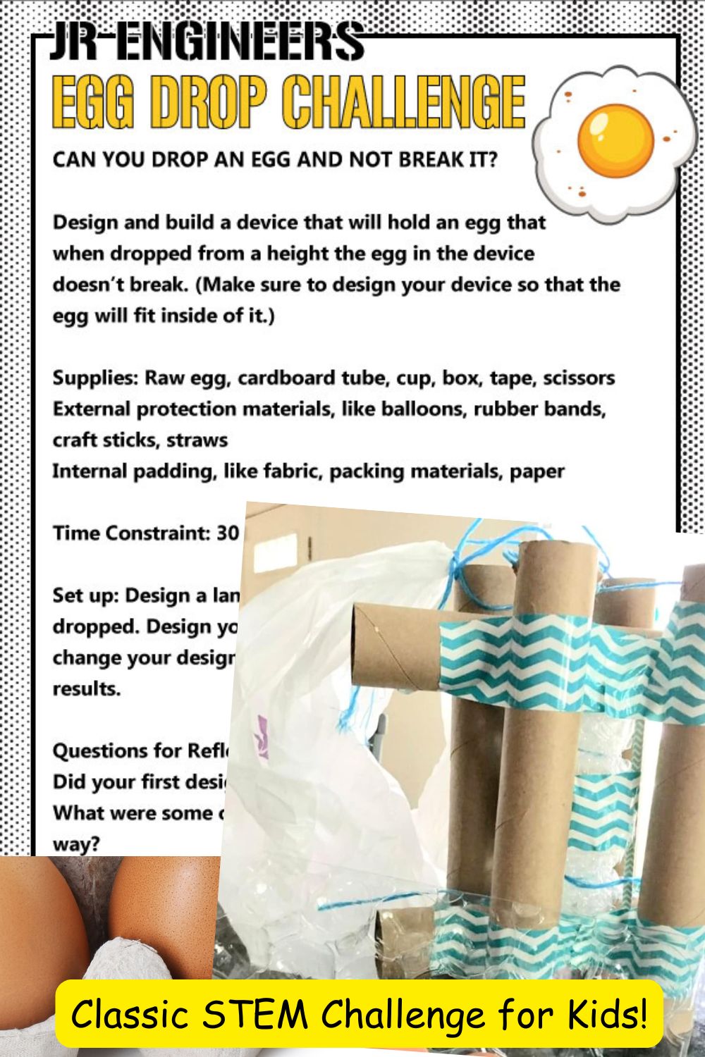Egg Drop Challenge for Kids (Easy STEM Project)