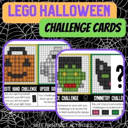 Halloween LEGO STEM Challenge Cards