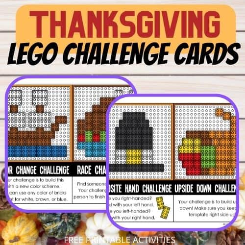 Thanksgiving LEGO Challenge Cards