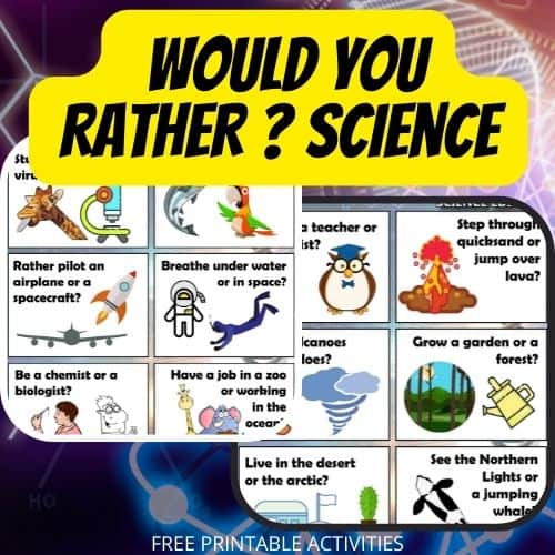 Would You Rather Science Questions - Little Bins for Little Hands