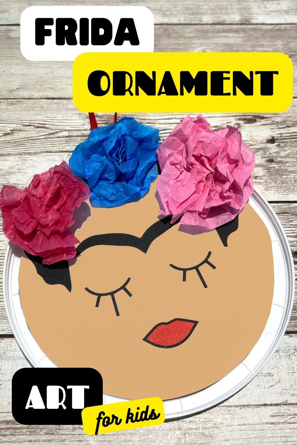 Frida Kahlo Christmas Ornament - Little Bins for Little Hands