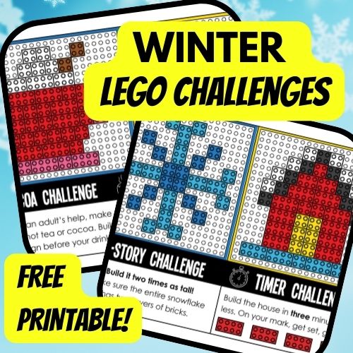 Winter LEGO Challenge Cards