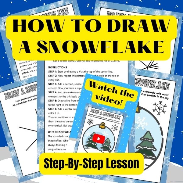 How To Draw A Snowflake With Pictures