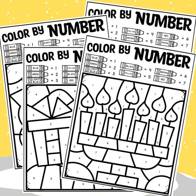Kwanzaa Color By Number