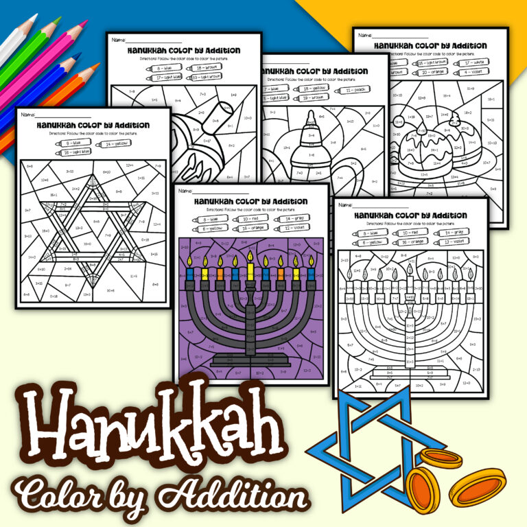 Hanukkah Color By Number