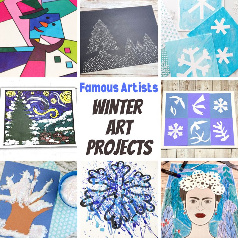 35 Winter Art Projects and Fun Winter Crafts - Little Bins for Little Hands