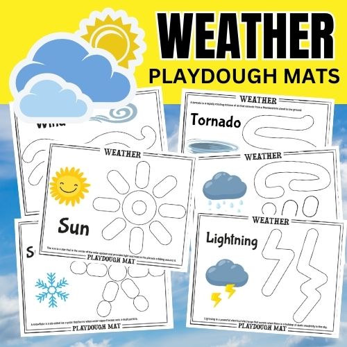 Weather Playdough Mats