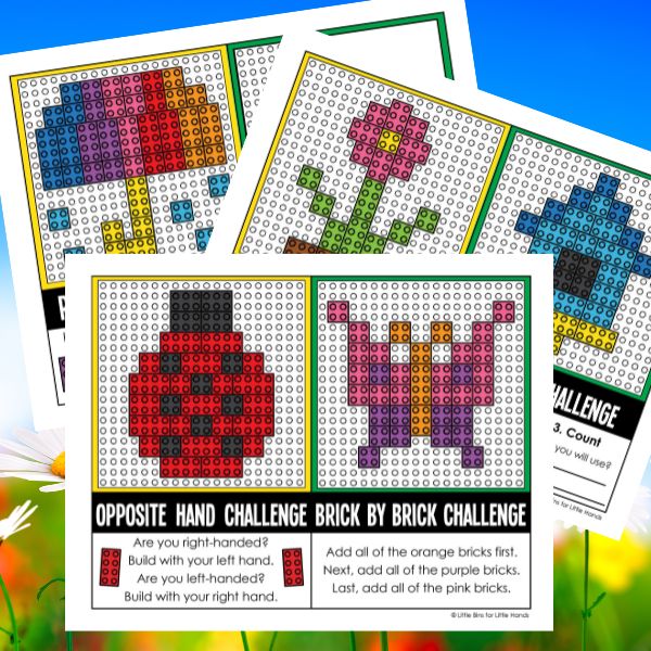 picture examples of the free spring lego challenge cards