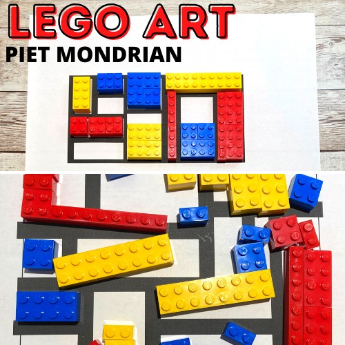 Make A Mondrian Puzzle With LEGO