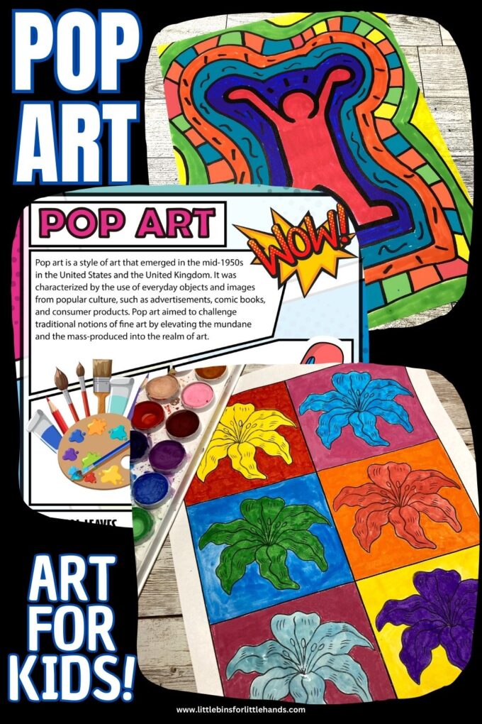Easy Pop Art Ideas For Kids - Little Bins for Little Hands