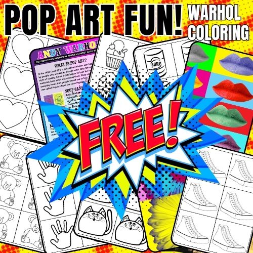 Andy Warhol Pop Art Coloring Sheets