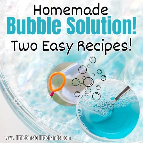 Homemade Bubble Solution Recipe