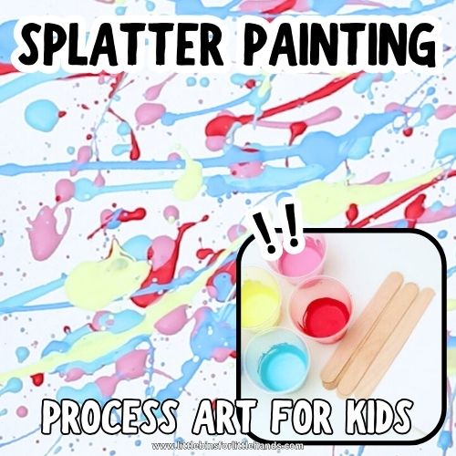 Paint Splatter Art for Kids