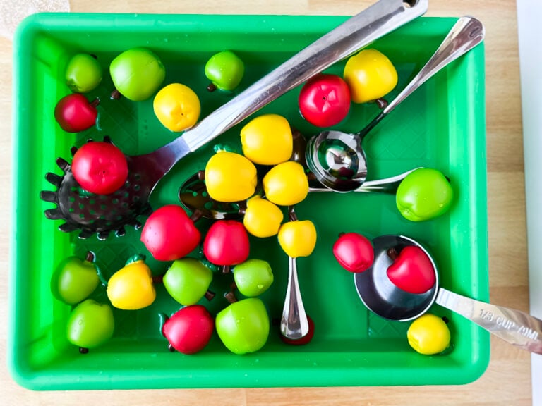Apple Sensory Bin - Little Bins for Little Hands
