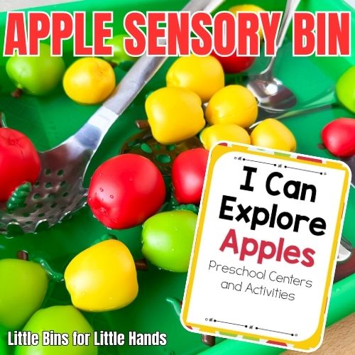 Apple Sensory Bin