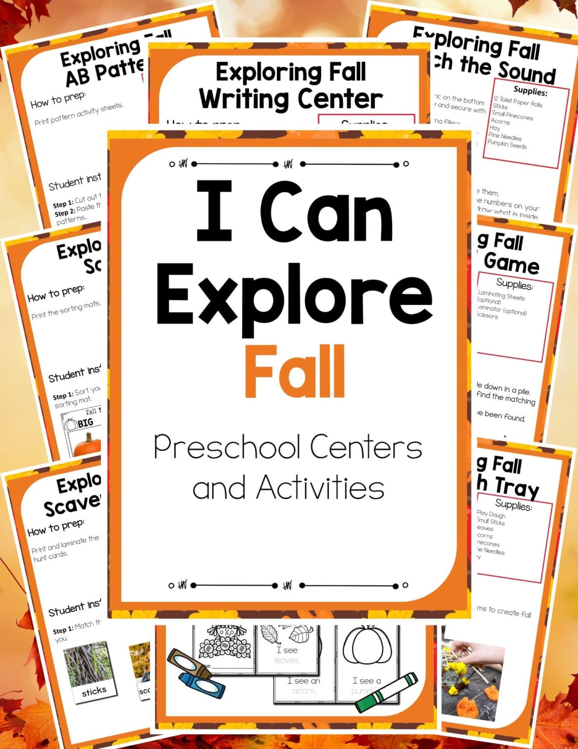 Tissue Paper Fall Tree Craft - Little Bins for Little Hands
