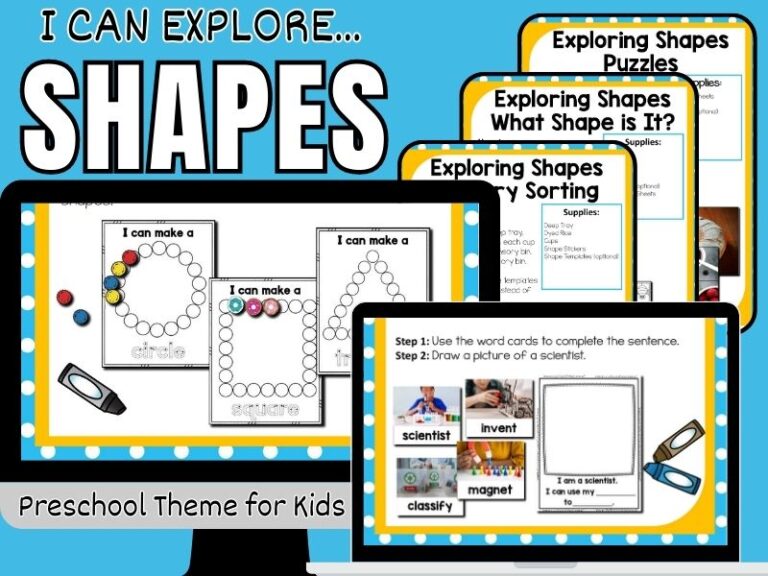 25 Shape Activities For Preschool and Kindergarten