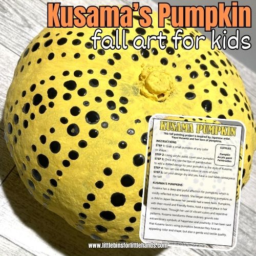 Yayoi Kusama Pumpkin Art For Kids