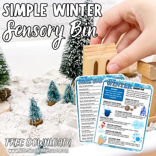 Winter Ice Castle Sensory Bin