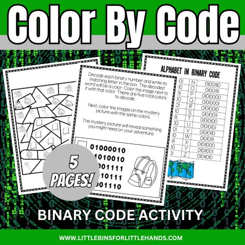Color By Binary Code Activity