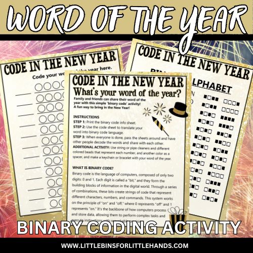 New Years Binary Code Activity