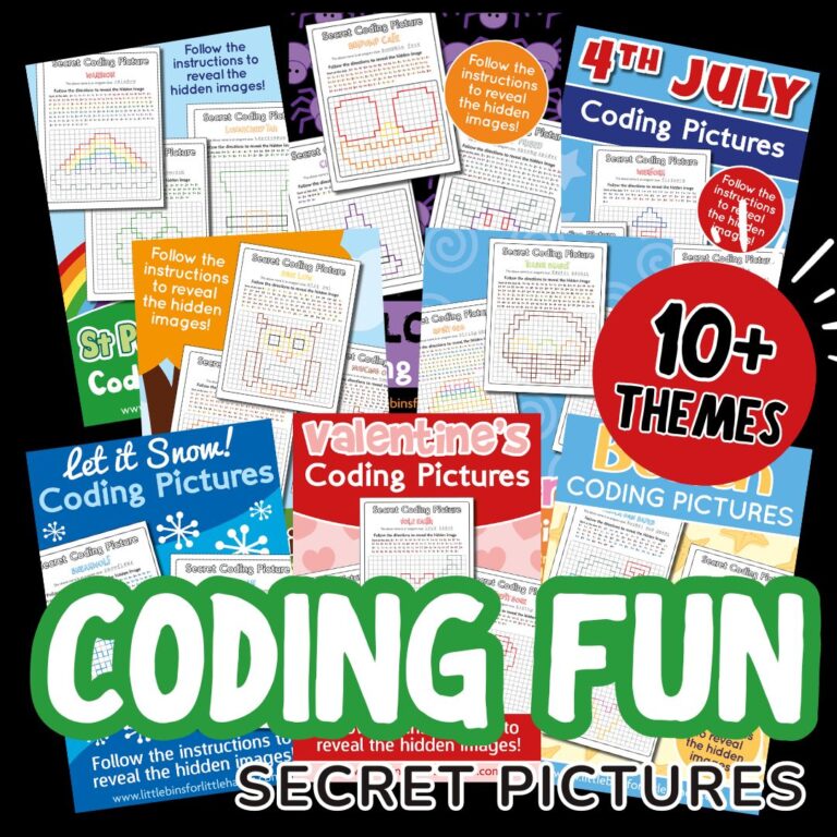 Printable Secret Coding Pictures