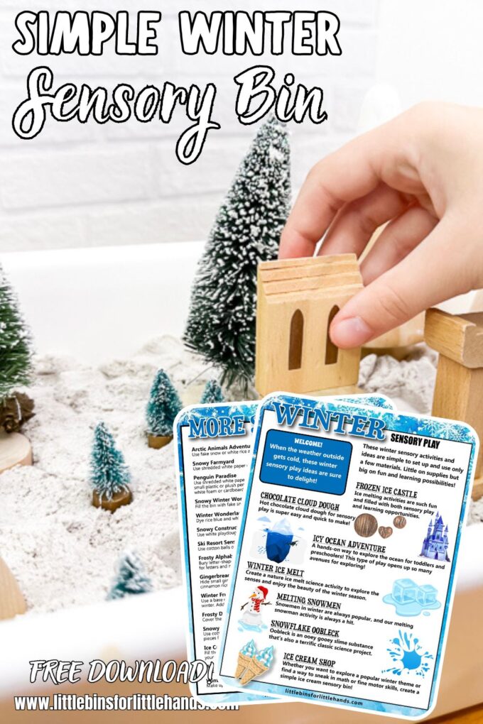 Winter Ice Castle Sensory Bin - Little Bins for Little Hands