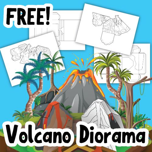 How To Make A Volcano Diorama (Free Printable)