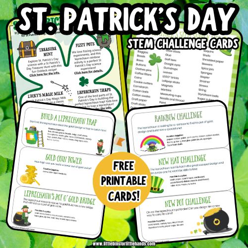St Patrick’s Day STEM Challenge Cards