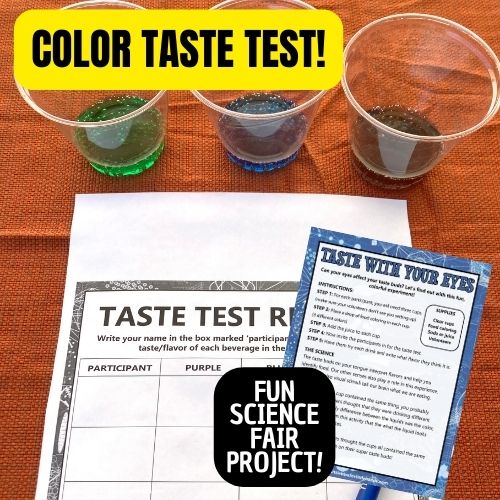 Does Color Affect Taste Science Project