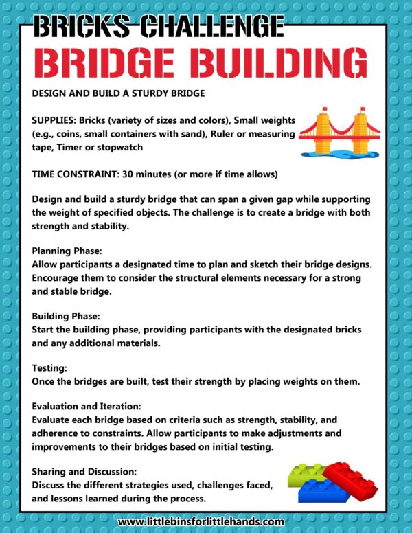 LEGO Engineering Projects (Free Printables) - Little Bins for Little Hands