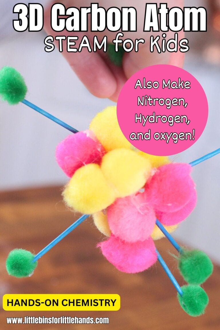Make A Carbon Atom Model - Little Bins for Little Hands