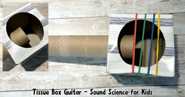 Musical Instruments Tissue Tissue Box Guitar Sound Science Experiment (Vibrations & Pitch)