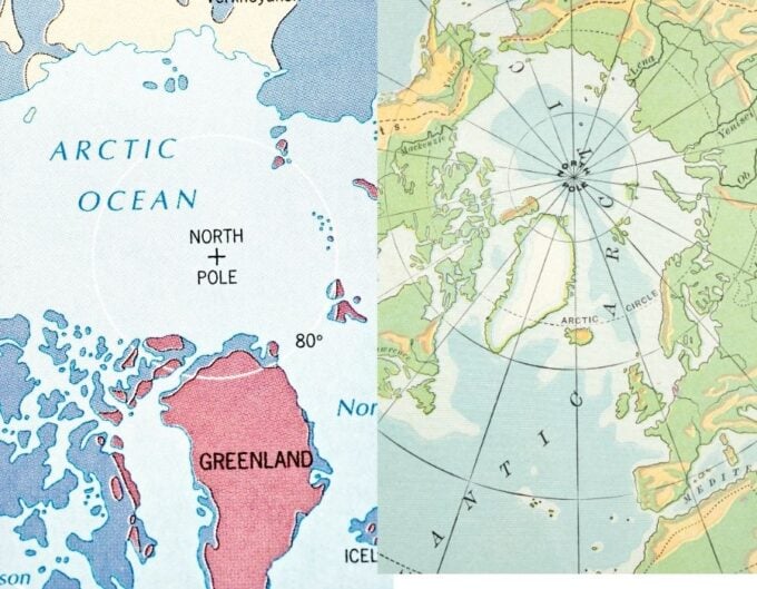map of where the arctic is located roughly