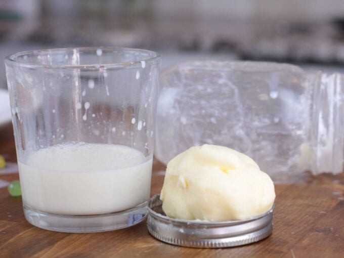 butter making science experiment for kitchen science