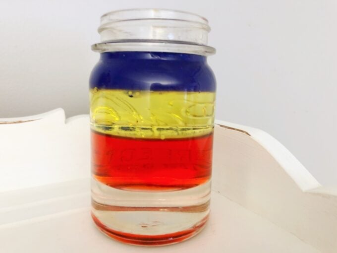 density layering experiment for kids