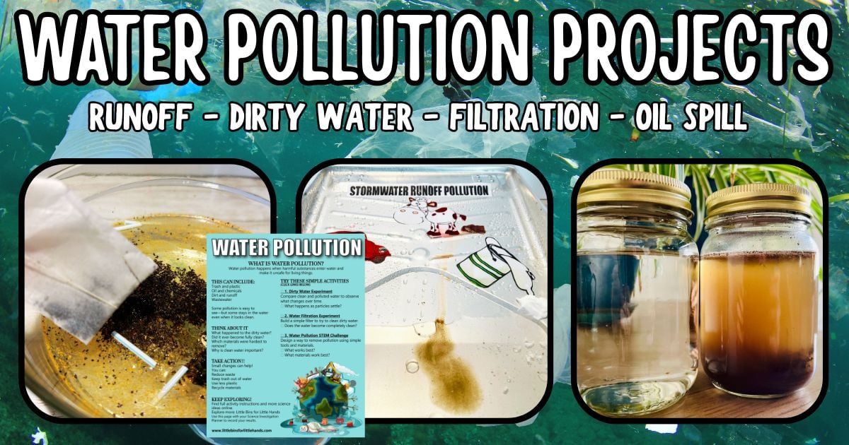 water pollution activities for kids
