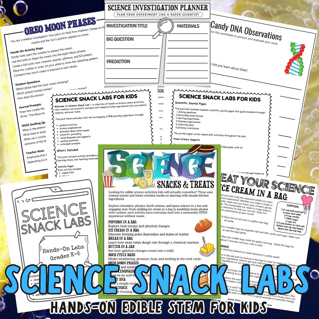 Science Snacks for Kids {Easy Edible STEM Activities}