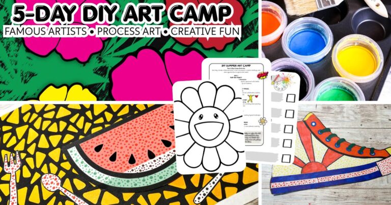 Art Summer Camp for Kids: A Complete 5-Day DIY Art Camp Plan