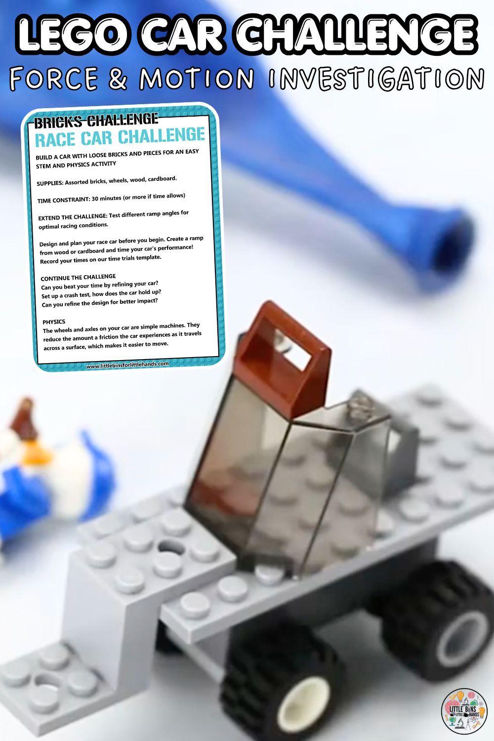LEGO Car Ramp Challenge: A Force and Motion Activity for Kids
