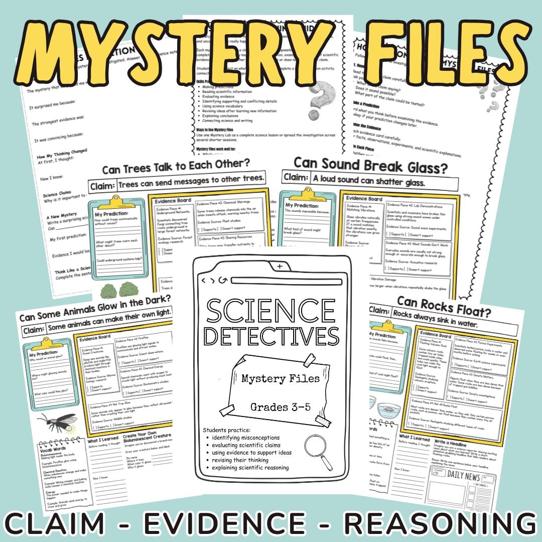 Science Detective Activities for Kids | Claims and Evidence